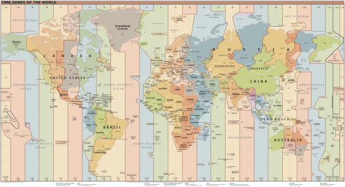 Time zones of the world Time zones of the world